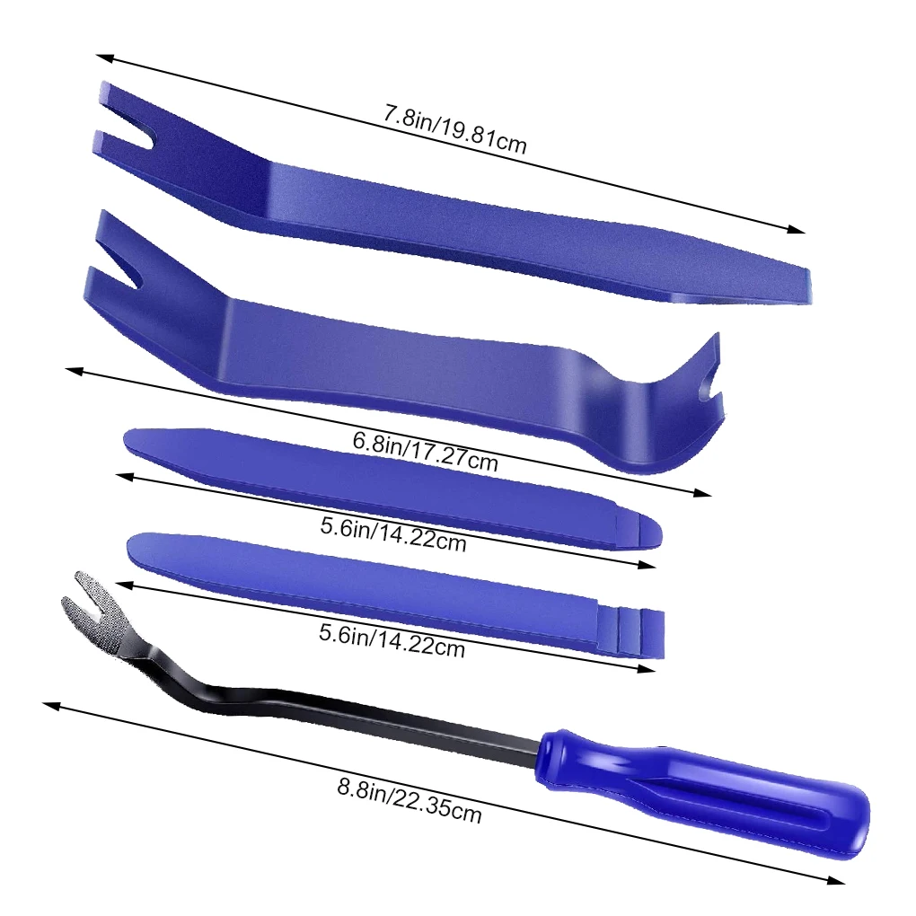 플라스틱 자동차 해체 도구 키트, 자동차 라디오 도어 클립 패널 트림 대시 오디오 제거 설치기, 프라이 키트 수리 세트, 5 개