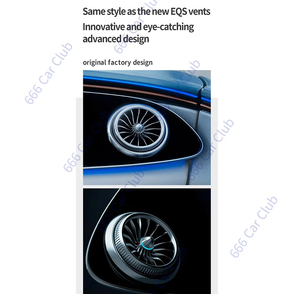 64가지 색상 메르세데스 벤츠 W213 E-클래스 E-쿠페 E43 E53 E250 인테리어 주변 조명 장식 램프용 LED 에어 벤트 3D 스피커