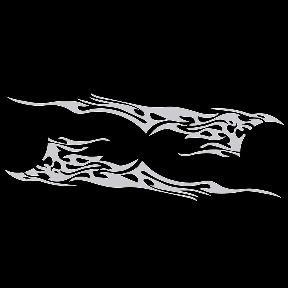 자동차 스티커, 모터 사이드 바디 비닐 스티커, 불꽃 큰 그래픽 데칼, DIY 장식, PVC, 방수 선스크린, 15 cm