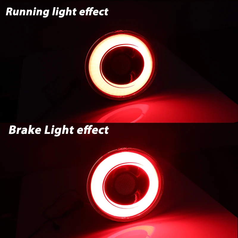 풀 LED 헤일로 베트 테일 램프 어셈블리, 2005-2013 쉐보레 콜벳 C6 브레이크등, 방향 지시등, 주차등, 4 개