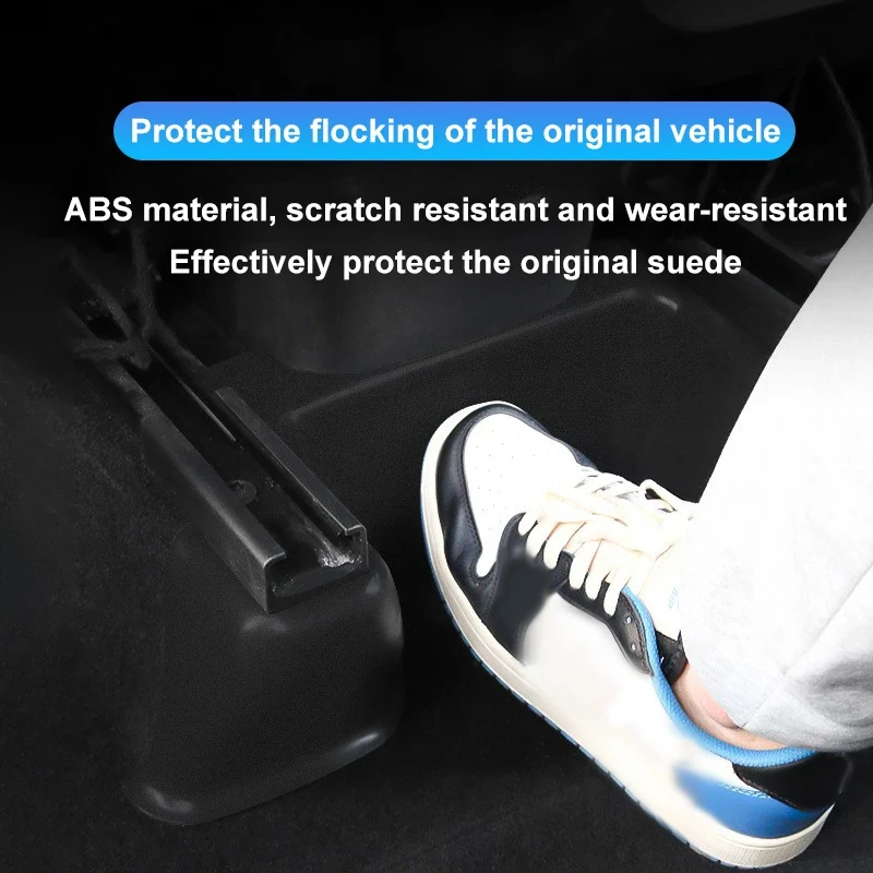 테슬라 모델 Y 2022 2023 보호 쉘, 좌석 아래 코너 가드, 시트 슬라이드 레일 보호대 커버, 킥 방지 장식 플록