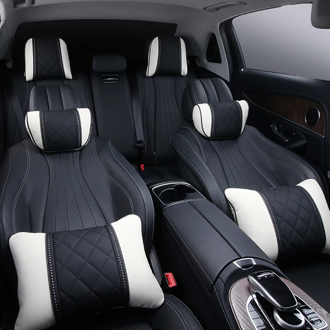 NAPPA 가죽 자동차 목 베개, 메르세데스 벤츠 마이바흐 S 클래스 헤드레스트, 자동차 여행 좌석 지지 쿠션, 인테리어 액세서리