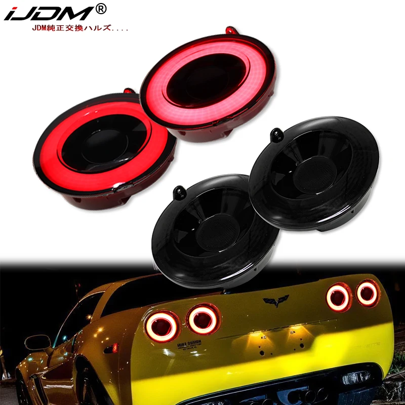 풀 LED 헤일로 베트 테일 램프 어셈블리, 2005-2013 쉐보레 콜벳 C6 브레이크등, 방향 지시등, 주차등, 4 개 title=풀 LED 헤일로 베트 테일 램프 어셈블리, 2005-2013 쉐보레 콜벳 C6 브레이크등, 방향 지시등, 주차등, 4 개 