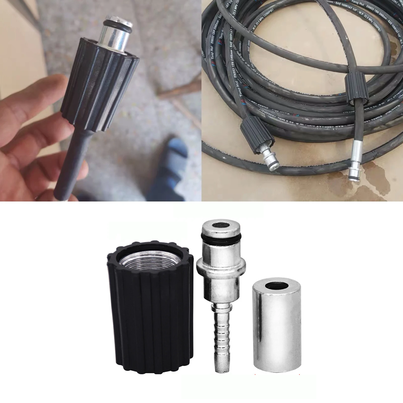 고압 와셔 호스 삽입 피팅, DN6 D15mm 링 너트, M22 자동차 와셔 물 청소 호스 파이프 피팅 트위스트 커넥터 title=고압 와셔 호스 삽입 피팅, DN6 D15mm 링 너트, M22 자동차 와셔 물 청소 호스 파이프 피팅 트위스트 커넥터 