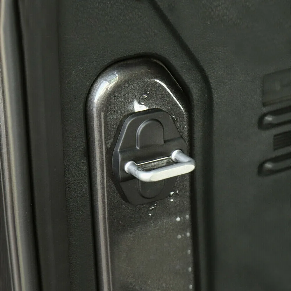 지프 랭글러 JL 글래디에이터 JT 2018-2020 용 ABS 자동차 도어락 보호 커버 도구, 자동차 액세서리, 6 개