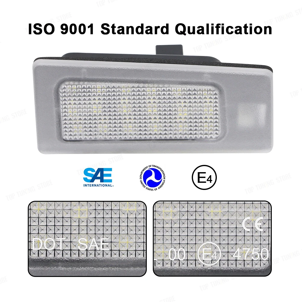 현대 엘란트라 MD 액센트 솔라리스 LED 번호판 라이트 넘버 램프, 현대 I30 왜건 기아 씨드 MK3 세라토 3 포르테, 2 개