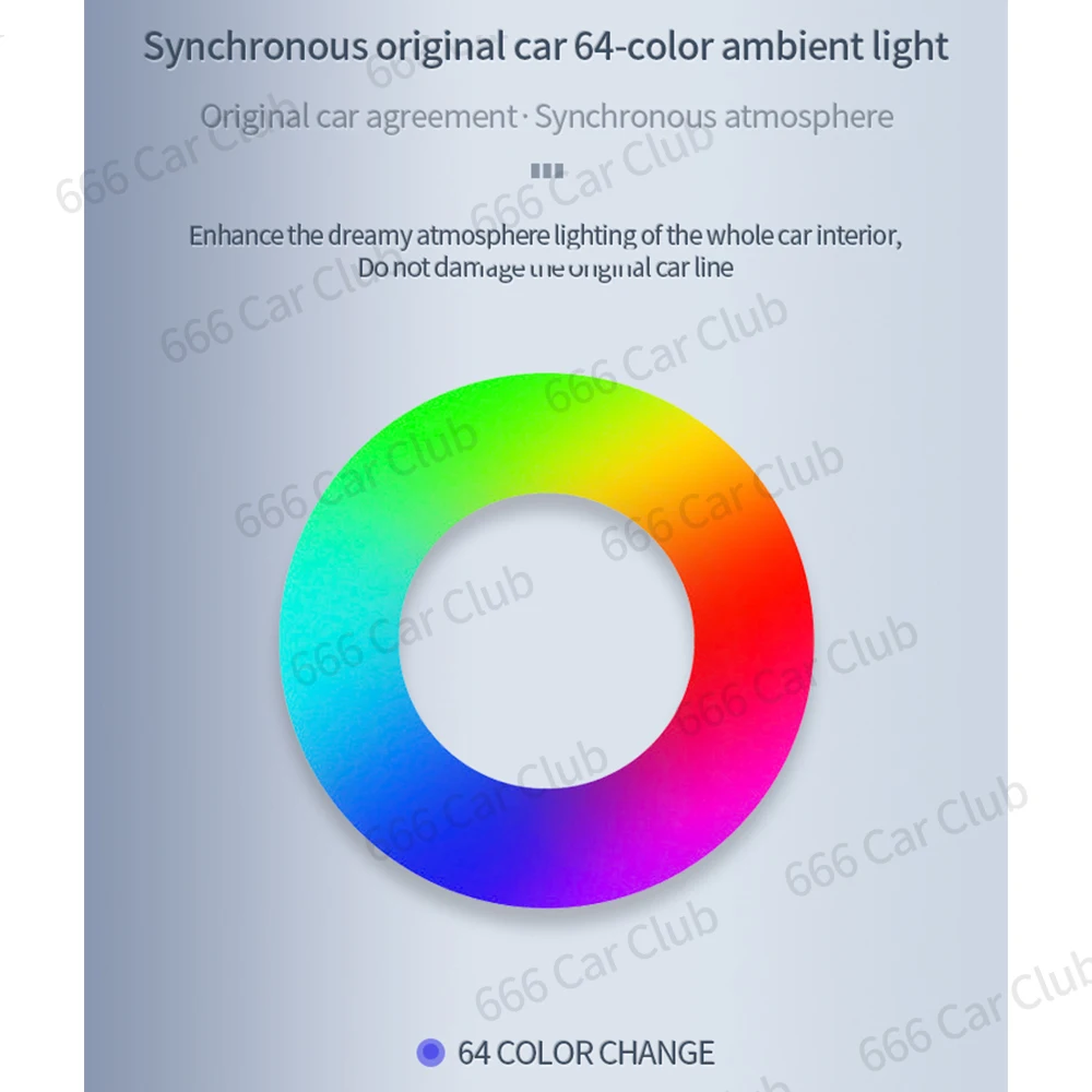 64가지 색상 메르세데스 벤츠 W213 E-클래스 E-쿠페 E43 E53 E250 인테리어 주변 조명 장식 램프용 LED 에어 벤트 3D 스피커