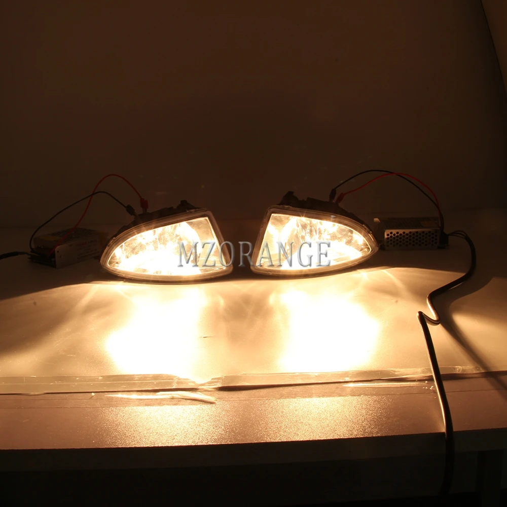 Honda Civic 2004 2005 헤드라이트용 안개등, LED 프론트 범퍼 할로겐 안개등 어셈블리, 와이어링 스위치 케이블 액세서리