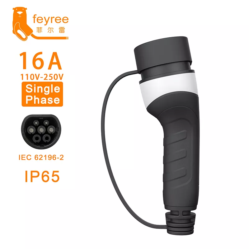 Feyree 전기 자동차용 EV 충전기 플러그, 타입 2 암 소켓, 자동차 측면 16A, 32A, 1 상 11KW, 22KW, 3 상 IEC62196-2 어댑터 title=Feyree 전기 자동차용 EV 충전기 플러그, 타입 2 암 소켓, 자동차 측면 16A, 32A, 1 상 11KW, 22KW, 3 상 IEC62196-2 어댑터 