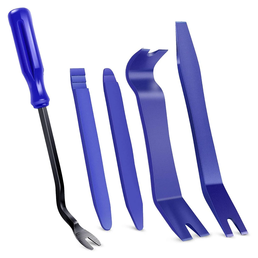 플라스틱 자동차 해체 도구 키트, 자동차 라디오 도어 클립 패널 트림 대시 오디오 제거 설치기, 프라이 키트 수리 세트, 5 개 title=플라스틱 자동차 해체 도구 키트, 자동차 라디오 도어 클립 패널 트림 대시 오디오 제거 설치기, 프라이 키트 수리 세트, 5 개