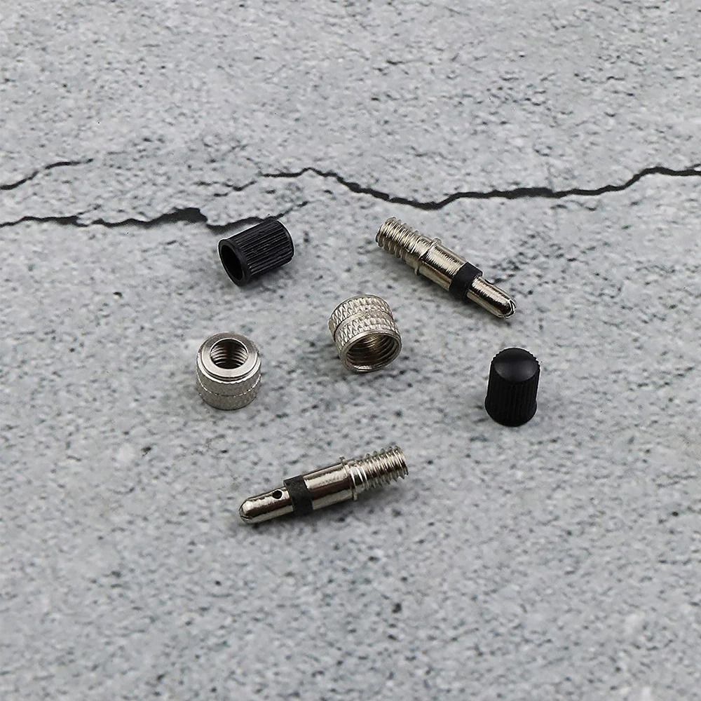 독일 유형 자전거 밸브 코어 세트 10 개/세트, 나무 던롭 네덜란드어 자전거 타이어 교체 구리 실버 자전거 부품과 호환 가능