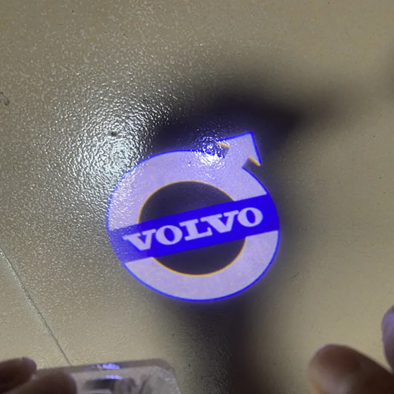 LED 환영 램프 프로젝터 로고 고스트 램프, 자동차 부품 장식, 볼보 메가 자동차에 적합, 2 개, 4 개