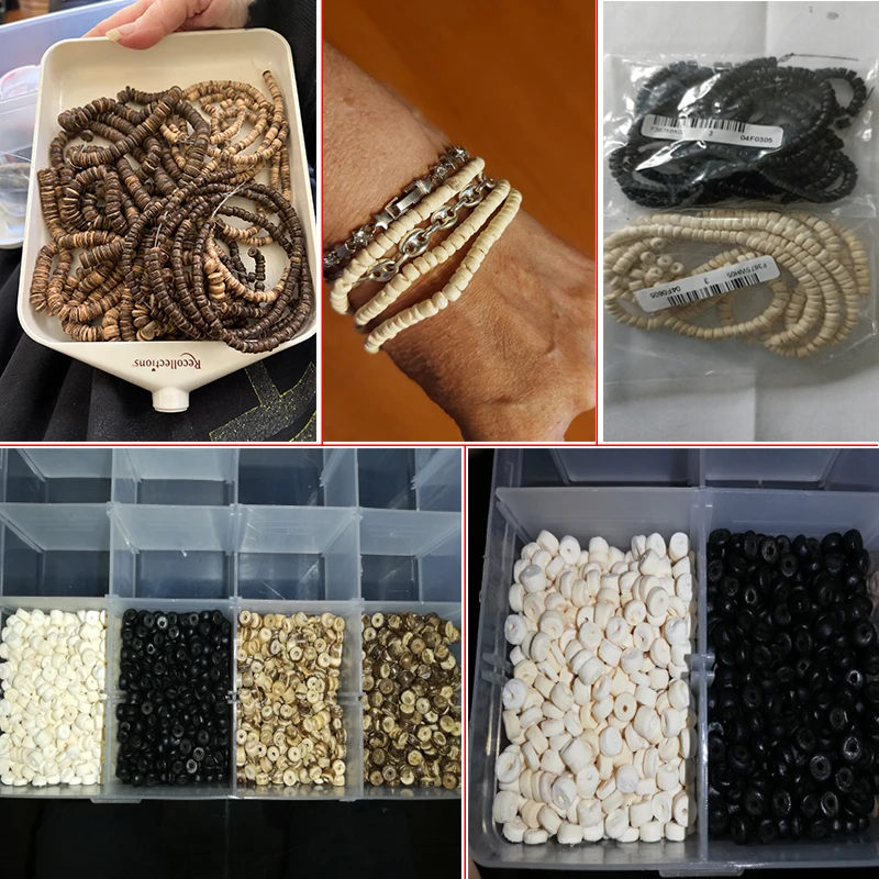 원형 천연 목재 스페이서 비즈, 목제 기도용 비즈, DIY 목걸이 팔찌, 보석 만들기 용품, 5mm, 8mm, 10mm