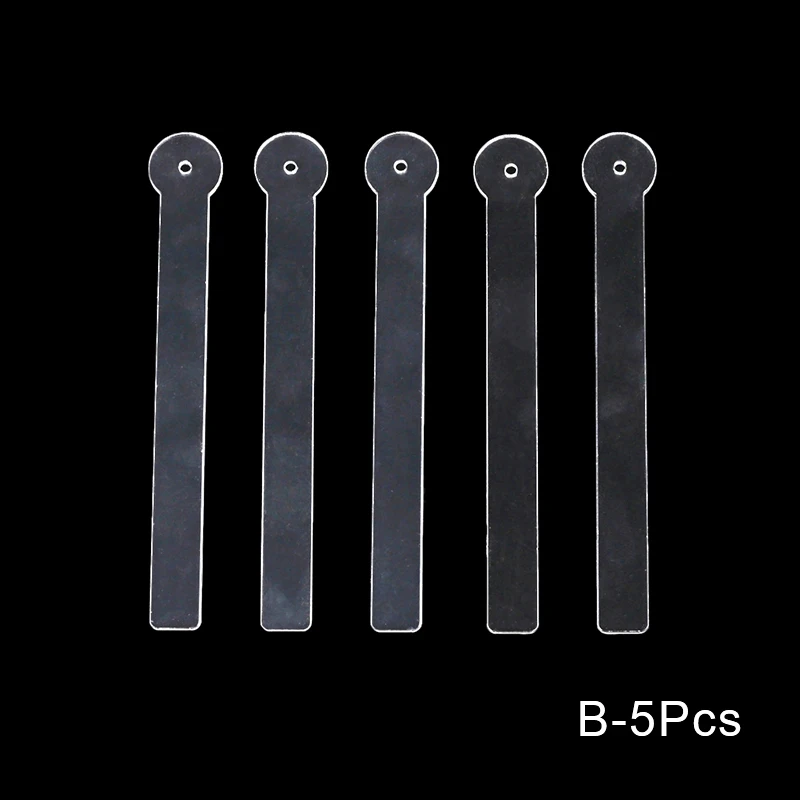 투명 아크릴 귀걸이 디스플레이 홀더 랙, 귀걸이 착용 효과 스틱, 이어 스터드 쥬얼리, 스틱 사용 가능, 5 개