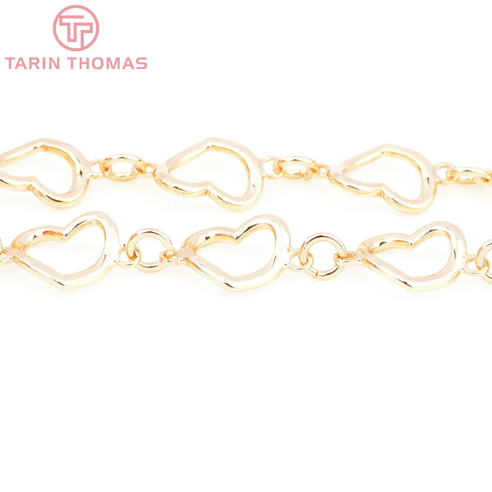 5111 1 미터 체인 링크 10x14MM 24K 골드 컬러 목걸이 체인 팔찌 체인, 고품질 DIY 보석 발견 액세서리