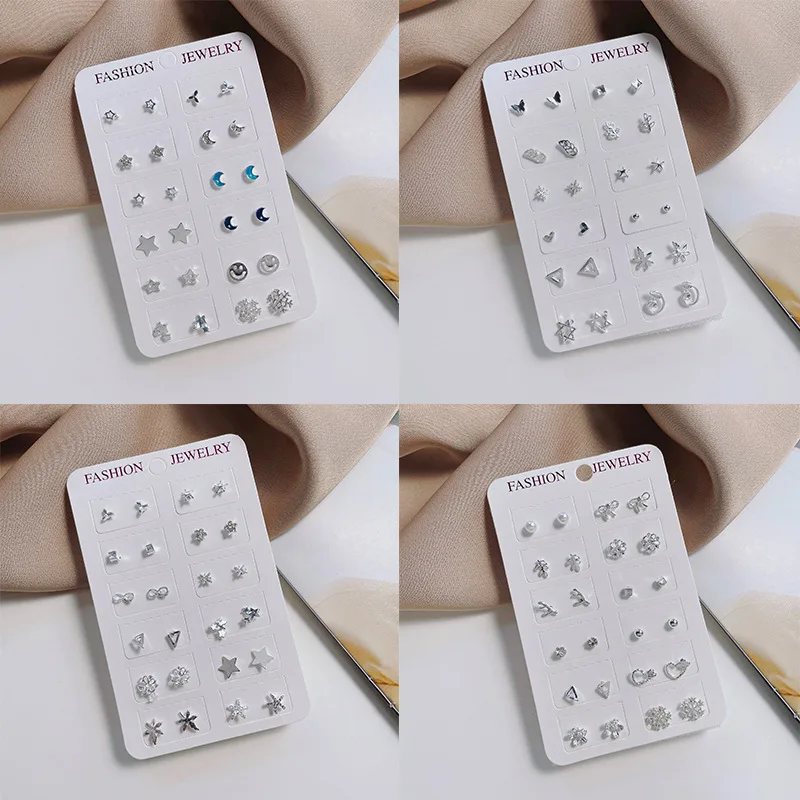 만화 스타 문 미니 스털링 스테인레스 스틸 기하학 실버 컬러 귀걸이 여자 유행 개인 보석, 24/12 쌍 title=만화 스타 문 미니 스털링 스테인레스 스틸 기하학 실버 컬러 귀걸이 여자 유행 개인 보석, 24/12 쌍 