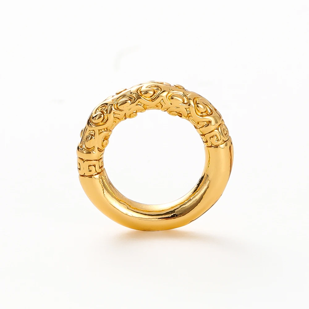 금 도금 대형 원형 금속 D 링 버클 걸쇠 웹, 가죽 벨트 가방 의류 DIY 공예 보석 만들기, 로트당 10 개, 18K