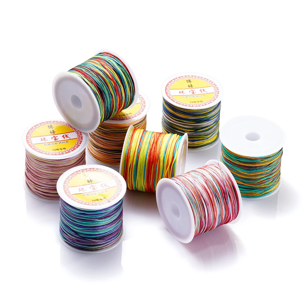 DIY 쥬얼리 제작용 나일론 스레드 코드, 중국 매듭 태슬 코드, 팔찌 꼰 끈, 액세서리 용품, 30m/롤, 0.8mm title=DIY 쥬얼리 제작용 나일론 스레드 코드, 중국 매듭 태슬 코드, 팔찌 꼰 끈, 액세서리 용품, 30m/롤, 0.8mm 
