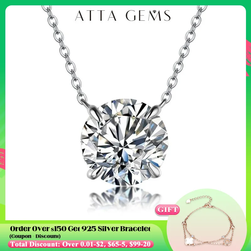 모이사나이트 다이아몬드 6.5mm 1CT 목걸이 여성용 펜던트 925 실버 목걸이 여성용 체인 파티 신부 고급 보석 title=모이사나이트 다이아몬드 6.5mm 1CT 목걸이 여성용 펜던트 925 실버 목걸이 여성용 체인 파티 신부 고급 보석