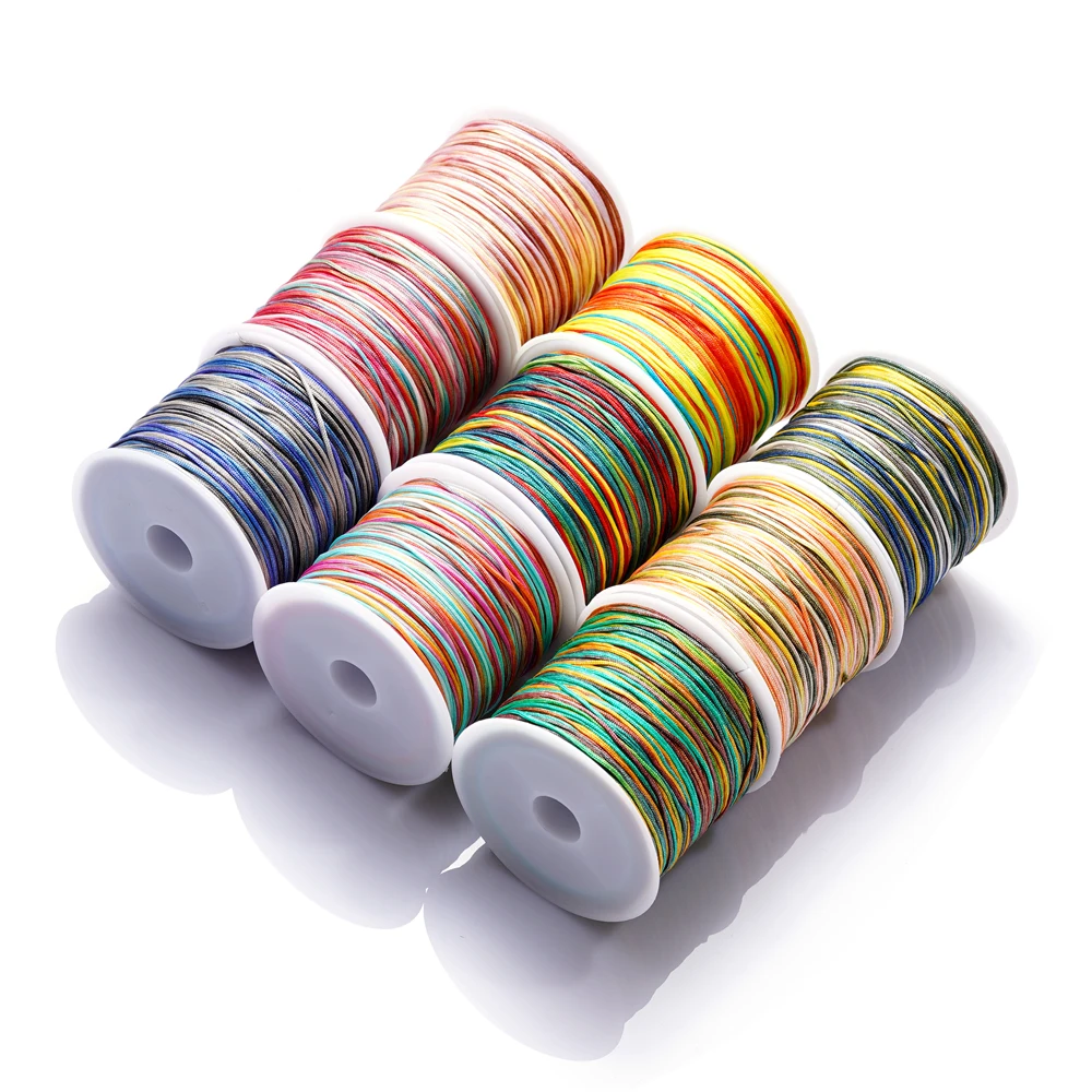 DIY 쥬얼리 제작용 나일론 스레드 코드, 중국 매듭 태슬 코드, 팔찌 꼰 끈, 액세서리 용품, 30m/롤, 0.8mm