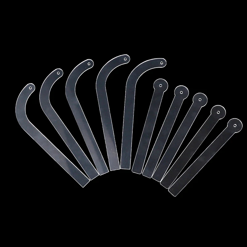 투명 아크릴 귀걸이 디스플레이 홀더 랙, 귀걸이 착용 효과 스틱, 이어 스터드 쥬얼리, 스틱 사용 가능, 5 개