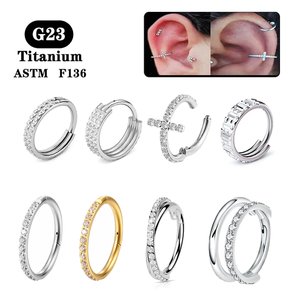 G23 티타늄 귀걸이 후프 라운드 Tragus 연골 헬릭스 Daith 립 힌지 리모콘 세그먼트, 귀 코 링 바디 피어싱 쥬얼리 title=G23 티타늄 귀걸이 후프 라운드 Tragus 연골 헬릭스 Daith 립 힌지 리모콘 세그먼트, 귀 코 링 바디 피어싱 쥬얼리 