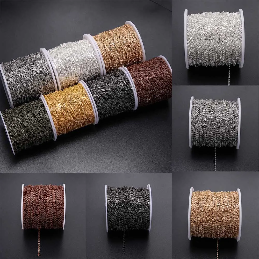5 M 1.5-2.5mm 구리 타원형 링크 목걸이 체인 골드 도금 체인 보석 만들기 결과 DIY 재료 용품 도매 title=5 M 1.5-2.5mm 구리 타원형 링크 목걸이 체인 골드 도금 체인 보석 만들기 결과 DIY 재료 용품 도매