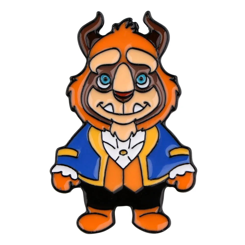 만화 오리 에나멜 핀 여성용 귀여운 브로치, 라펠 핀, 동물 배지, 의류 액세서리, 패션 쥬얼리, 크리스마스 선물