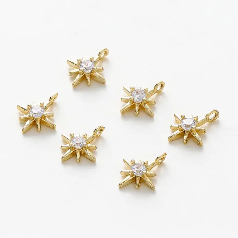 금색 라인스톤 육각 별 황동 펜던트 팔찌, 목걸이 쥬얼리 제작 찾기, 매력 장식, 18K, 로트당 10 개 title=금색 라인스톤 육각 별 황동 펜던트 팔찌, 목걸이 쥬얼리 제작 찾기, 매력 장식, 18K, 로트당 10 개