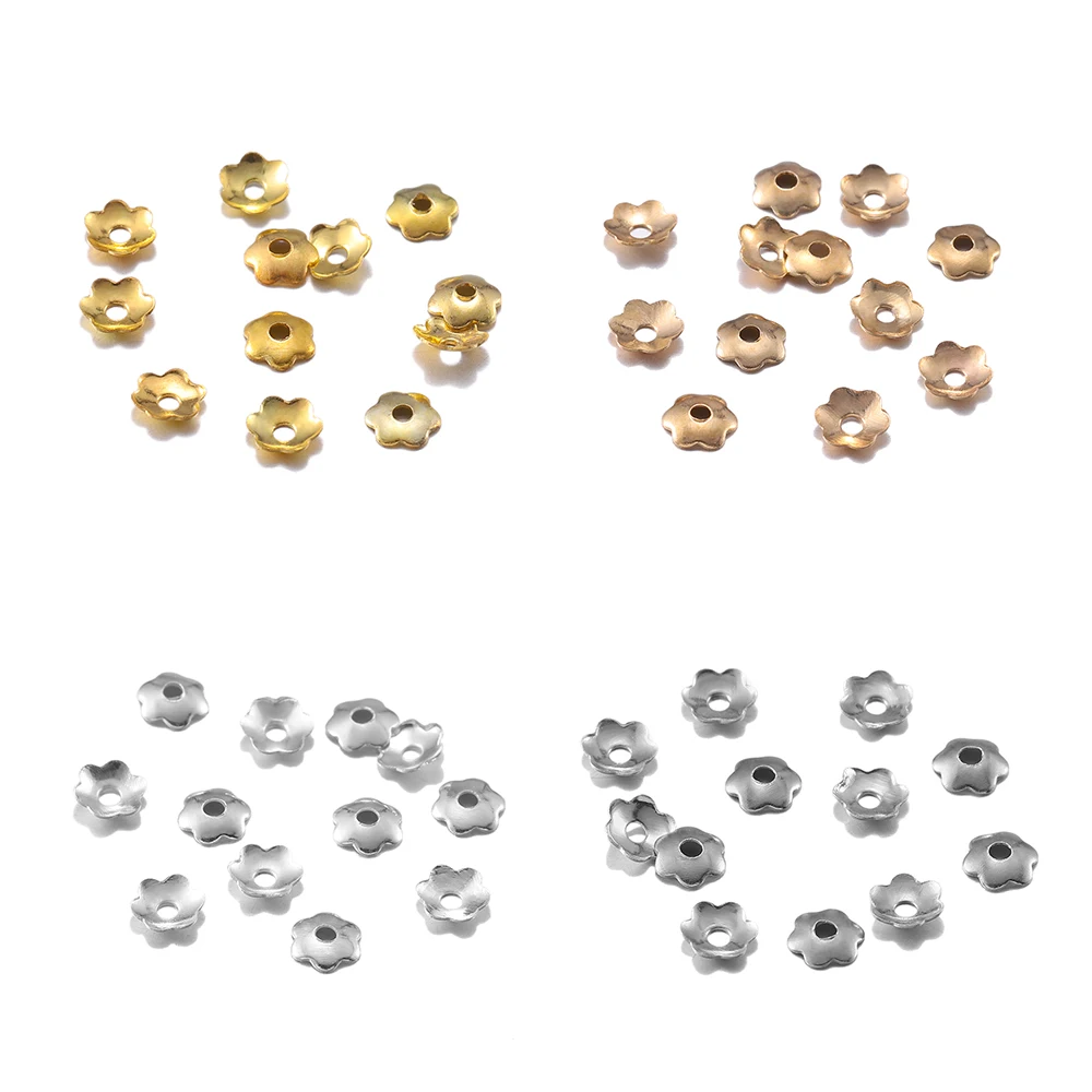 1000pcs 4mm 꽃 선조 매력 비즈 모자 미니 꽃잎 스페이서 비즈 컵 쥬얼리 만들기위한 대량 엔드 캡 도매 title=1000pcs 4mm 꽃 선조 매력 비즈 모자 미니 꽃잎 스페이서 비즈 컵 쥬얼리 만들기위한 대량 엔드 캡 도매 