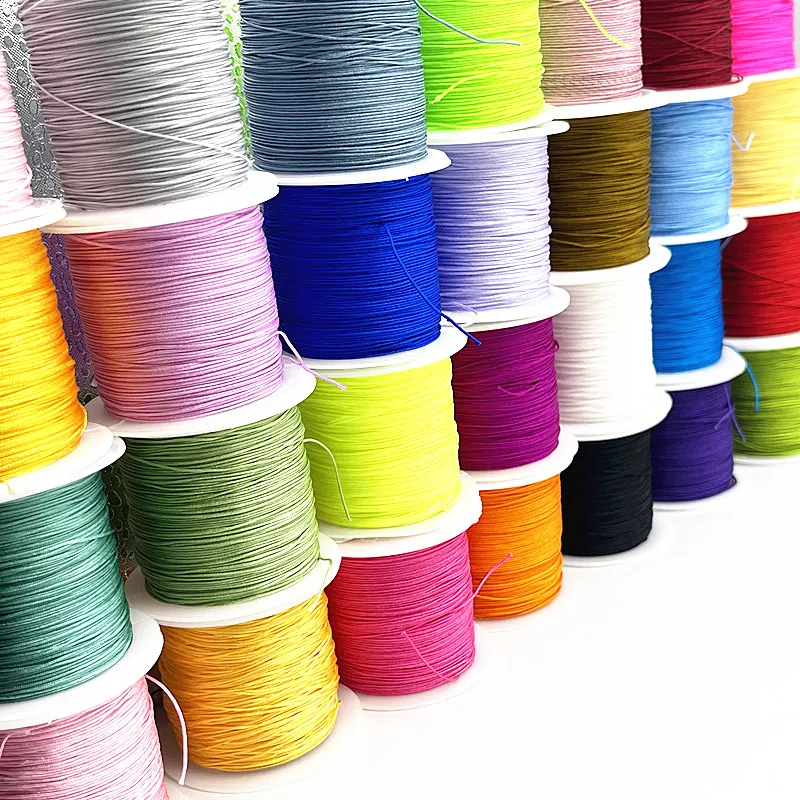 30M/롤 0.4mm 나일론 코드 스레드, 중국어 매듭 마크라메 코드 팔찌 꼰 문자열 DIY 술 구슬 Shamballa 문자열 스레드 title=30M/롤 0.4mm 나일론 코드 스레드, 중국어 매듭 마크라메 코드 팔찌 꼰 문자열 DIY 술 구슬 Shamballa 문자열 스레드