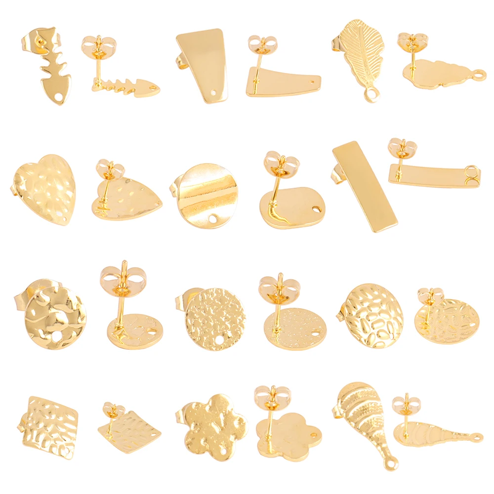 스테인리스강 기하학 하트 원형 스터드 귀걸이 베이스, 귀걸이 플러그 커넥터, DIY 귀걸이, 보석 만들기 용품, 20 개 title=스테인리스강 기하학 하트 원형 스터드 귀걸이 베이스, 귀걸이 플러그 커넥터, DIY 귀걸이, 보석 만들기 용품, 20 개 