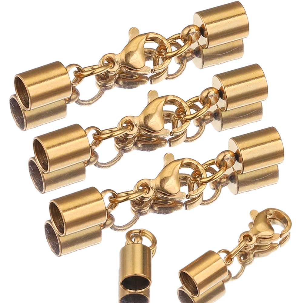 5 개/몫 스테인레스 스틸 골드 랍스터 걸쇠 가죽 크림프 엔드 캡 팁 연결 DIY 팔찌 만들기 Wholesalebulk 항목 title=5 개/몫 스테인레스 스틸 골드 랍스터 걸쇠 가죽 크림프 엔드 캡 팁 연결 DIY 팔찌 만들기 Wholesalebulk 항목