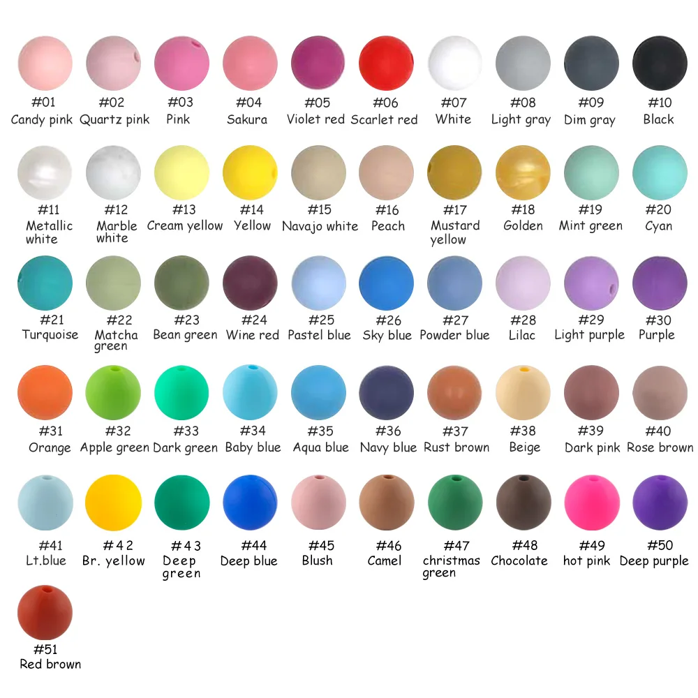 둥근 실리콘 비즈 벌크 실리콘 스페이서 비즈, 팔찌 제작용, DIY 팔찌 목걸이 쥬얼리 액세서리, 9mm, 12mm, 15mm, 50 개 title=둥근 실리콘 비즈 벌크 실리콘 스페이서 비즈, 팔찌 제작용, DIY 팔찌 목걸이 쥬얼리 액세서리, 9mm, 12mm, 15mm, 50 개