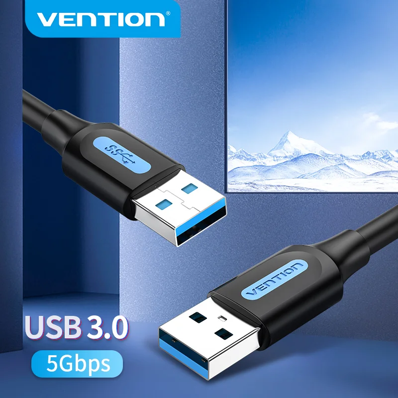 Vention-USB 3.0 연장 케이블, 타입 A Male to Male 케이블 3.0 2.0 연장 코드, 하드 드라이브 TV 박스 노트북 USB to USB 케이블 title=Vention-USB 3.0 연장 케이블, 타입 A Male to Male 케이블 3.0 2.0 연장 코드, 하드 드라이브 TV 박스 노트북 USB to USB 케이블