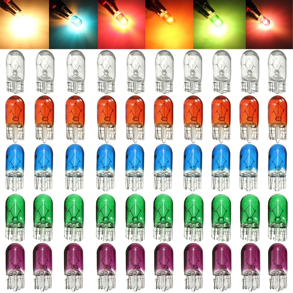 자동차 T10 할로겐 백색 전구, 자동차 램프, 독서등 클리어런스 램프 액세서리, 3W 194 158 웨지, 12V, 10 개 title=자동차 T10 할로겐 백색 전구, 자동차 램프, 독서등 클리어런스 램프 액세서리, 3W 194 158 웨지, 12V, 10 개