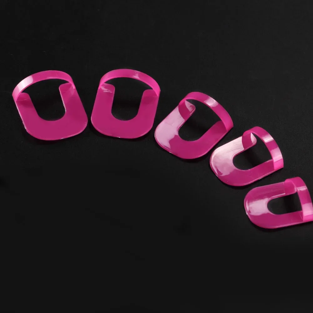 G 곡선 모양 니스 실드 네일 프로텍터, 손가락 커버, 유출 방지 프렌치 스티커, 매니큐어 네일 아트 도구, 10 사이즈, 26 개 세트