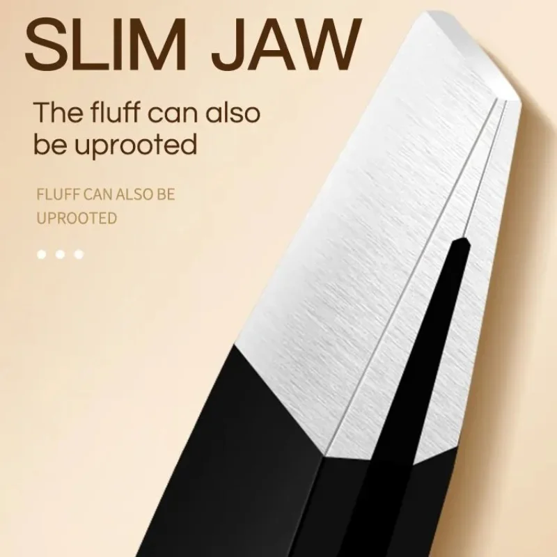 GECOMO 스테인리스 스틸 블랙 눈썹 족집게, 비스듬하고 평평한 포인트 뷰티 도구, 눈썹 및 내성 제모용 title=GECOMO 스테인리스 스틸 블랙 눈썹 족집게, 비스듬하고 평평한 포인트 뷰티 도구, 눈썹 및 내성 제모용