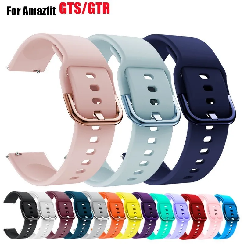 Amazfit GTS/2/2e/3/4 GTS2 미니/GTR 4/3/Pro/47mm/GTR2/2e/스트라토스 2/3용 20mm/22mm 밴드 실리콘 팔찌 Amazfit bip 시계 스트랩 title=Amazfit GTS/2/2e/3/4 GTS2 미니/GTR 4/3/Pro/47mm/GTR2/2e/스트라토스 2/3용 20mm/22mm 밴드 실리콘 팔찌 Amazfit bip 시계 스트랩 