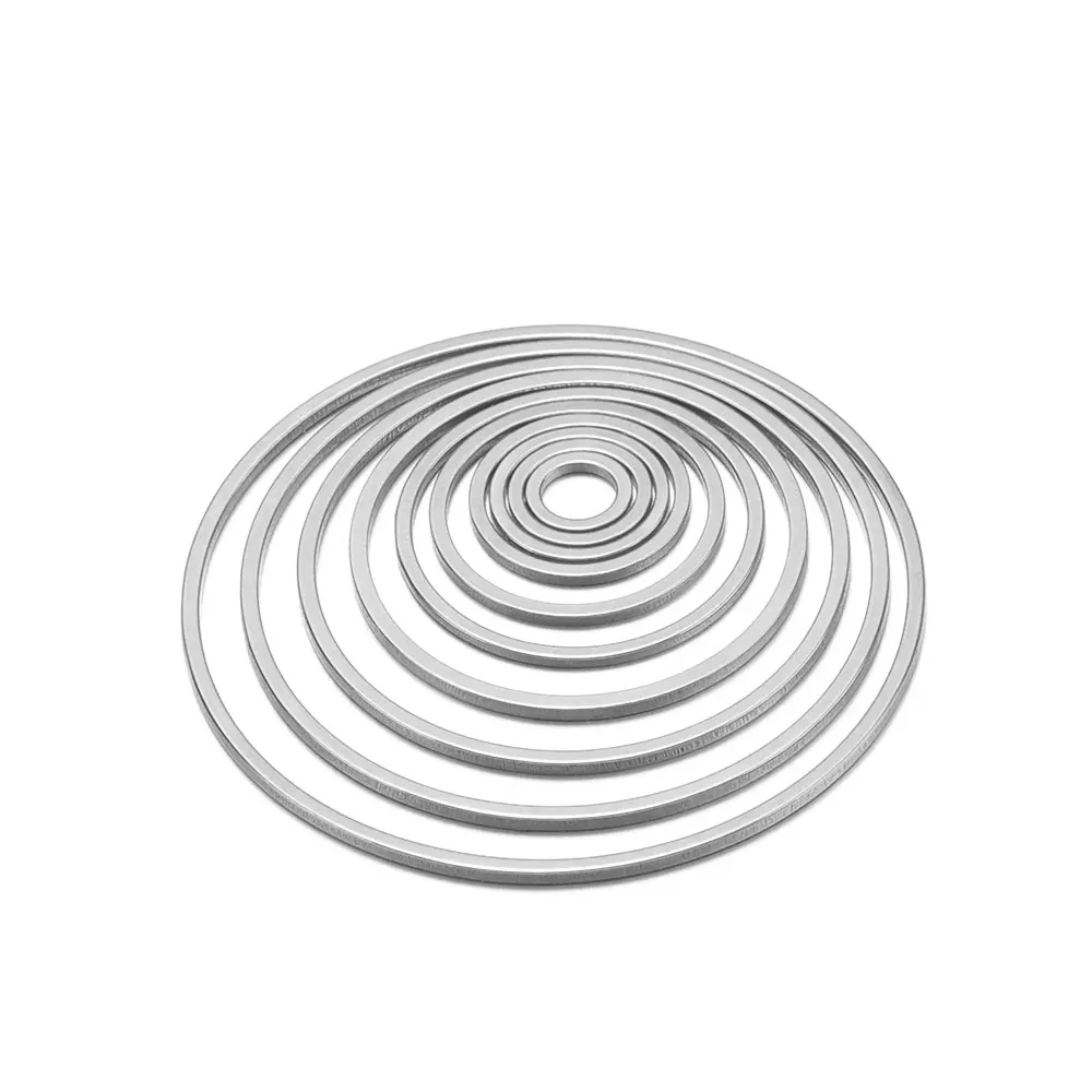 스테인레스 스틸 플랫 베젤 할로우 펜던트 서클 참 귀걸이 반지, DIY 목걸이 쥬얼리 제작 용 와이어 농구 펜던트, 20 개