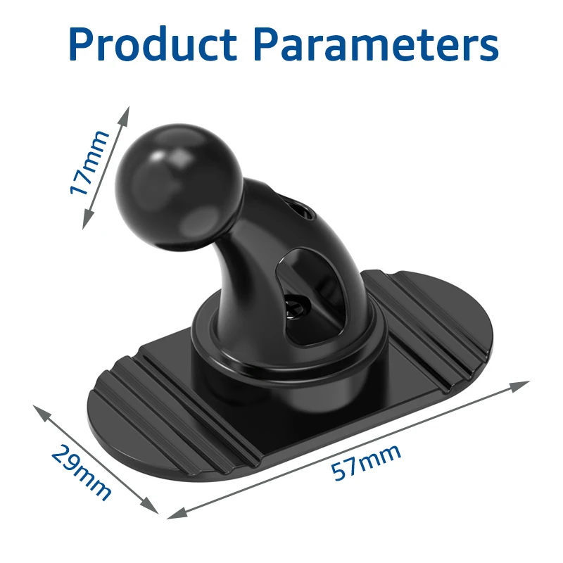 범용 17mm 볼 헤드 스티커 베이스, 대시보드 자동차 휴대폰 거치대 스티커 베이스, 휴대폰 스탠드 자동차 마운트 액세서리