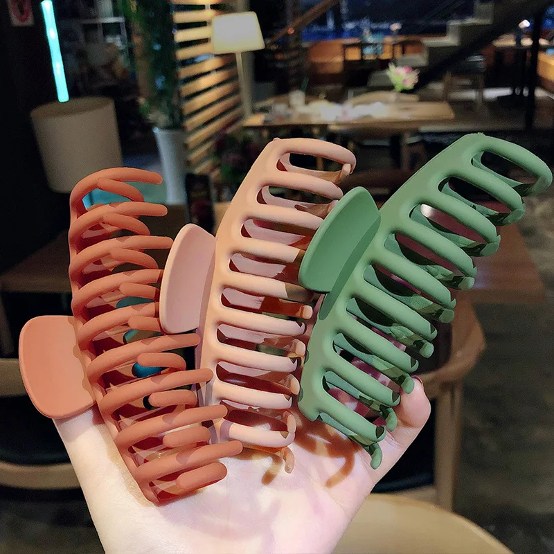 2024 한국 솔리드 대형 헤어 클로, 우아한 프로스트 아크릴 헤어 클립, 머리핀, 바렛 헤드웨어, 여성용 헤어 액세서리 title=2024 한국 솔리드 대형 헤어 클로, 우아한 프로스트 아크릴 헤어 클립, 머리핀, 바렛 헤드웨어, 여성용 헤어 액세서리