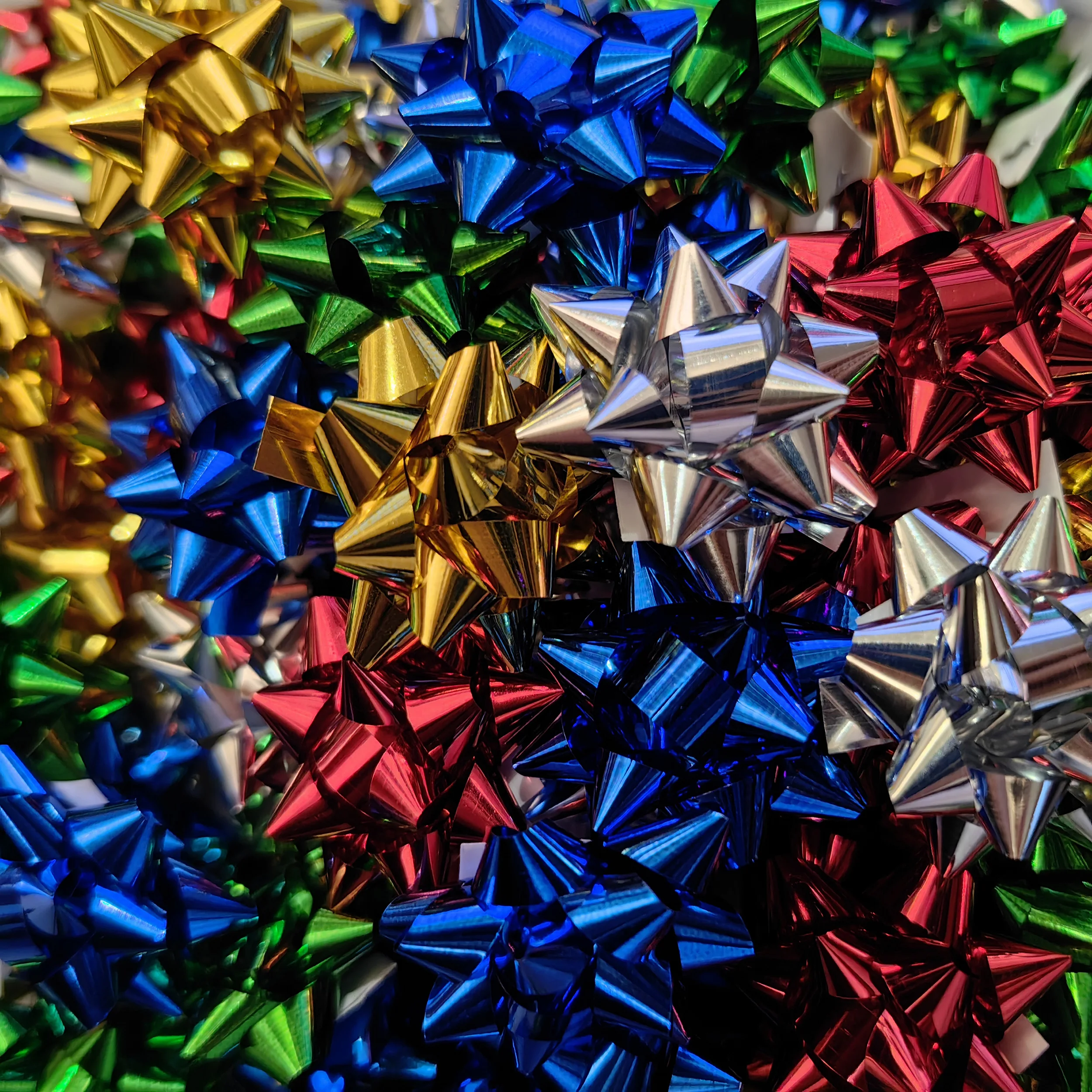 선물 포장용 작은 별 리본, 파티용 멀티 컬러 크리스마스 리본, 생일 및 결혼식 휴일, 50 개 title=선물 포장용 작은 별 리본, 파티용 멀티 컬러 크리스마스 리본, 생일 및 결혼식 휴일, 50 개