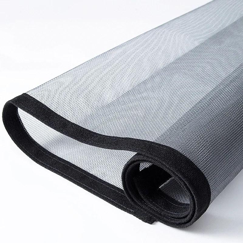 블랙 자체 접착 탈착식 청소, 방충 거즈망, 모기장, 얇은 명주 그물, 여름 방충 커튼 창 스크리닝