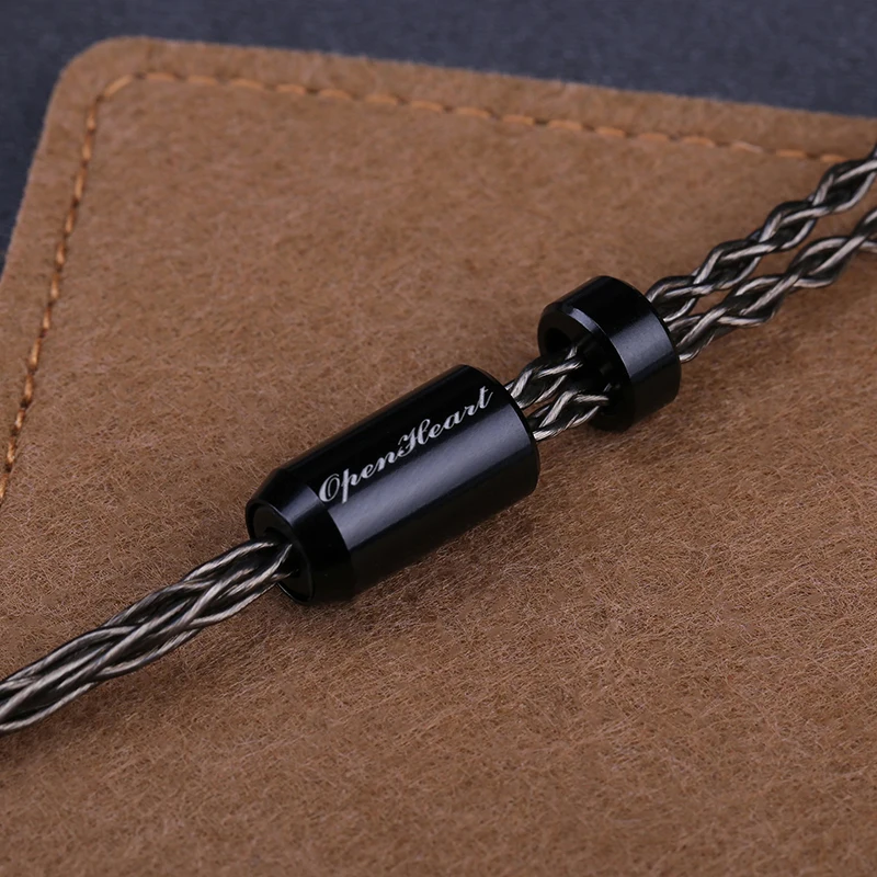 OPENHEART 8 코어 헤드폰 케이블, 1 ~ 2 잭 듀얼 3.5/2.5/4.4mm 밸런스 케이블, 은도금 구리 업그레이드 교체, 2m 3m