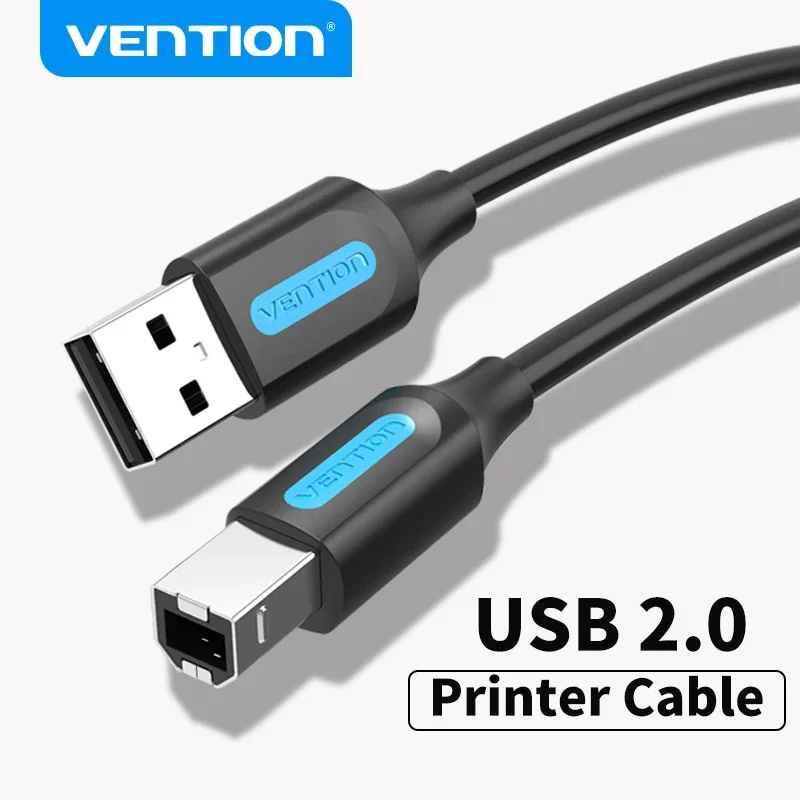 Vention-USB 프린터 케이블 USB 유형 B Male to A Male USB 2.0 케이블, 캐논 엡손 HP ZJiang 라벨 프린터 USB 2.0 프린터 케이블 title=Vention-USB 프린터 케이블 USB 유형 B Male to A Male USB 2.0 케이블, 캐논 엡손 HP ZJiang 라벨 프린터 USB 2.0 프린터 케이블 