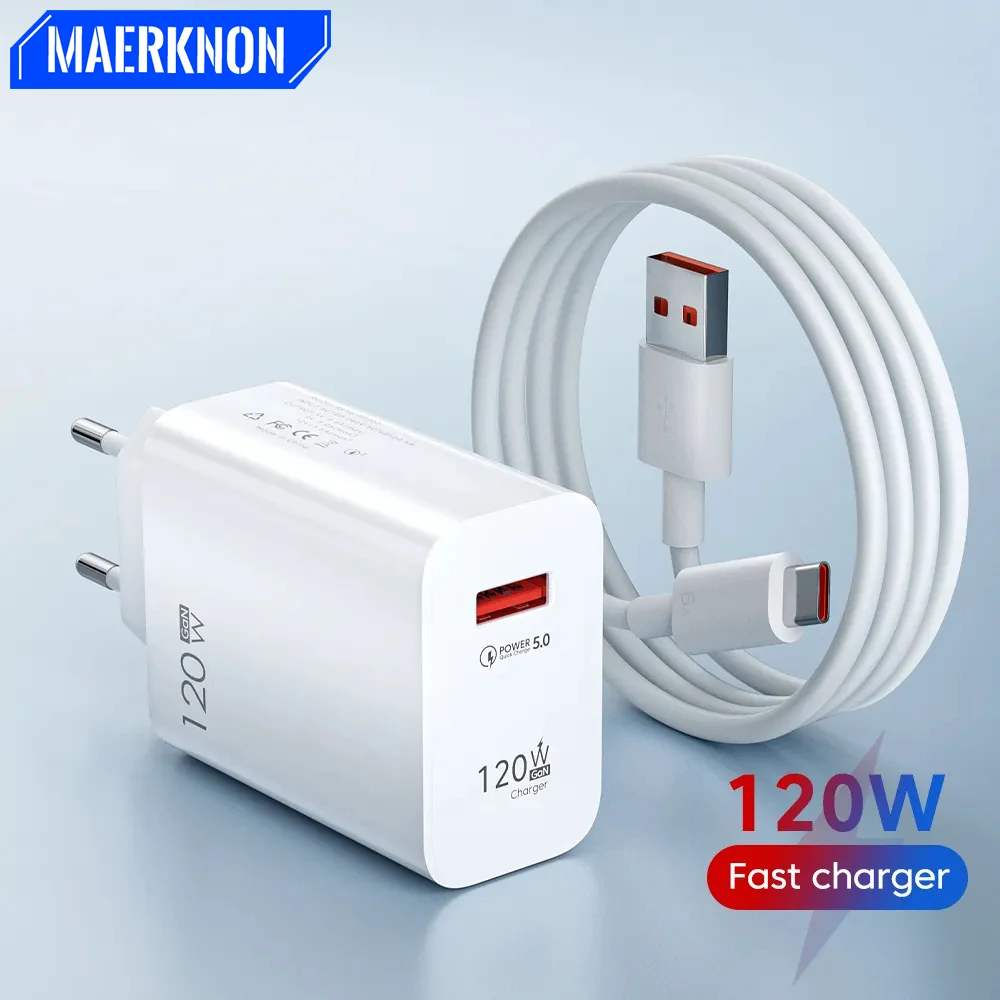 120W USB 고속 충전기 3.0 USB C 타입 케이블, 아이폰 14 샤오미 삼성 화웨이용 휴대폰 충전기 어댑터 title=120W USB 고속 충전기 3.0 USB C 타입 케이블, 아이폰 14 샤오미 삼성 화웨이용 휴대폰 충전기 어댑터
