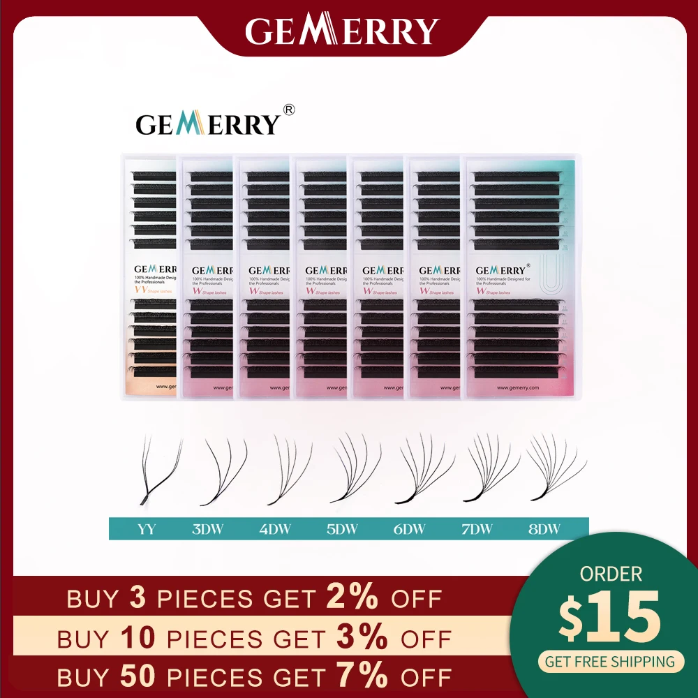 Gemerry YY 모양 속눈썹 익스텐션, 자동 꽃 W 모양 꽃, 3D 4D 5D 6D 8D 프리메이드 팬 속눈썹 메이크업 볼륨 속눈썹 title=Gemerry YY 모양 속눈썹 익스텐션, 자동 꽃 W 모양 꽃, 3D 4D 5D 6D 8D 프리메이드 팬 속눈썹 메이크업 볼륨 속눈썹