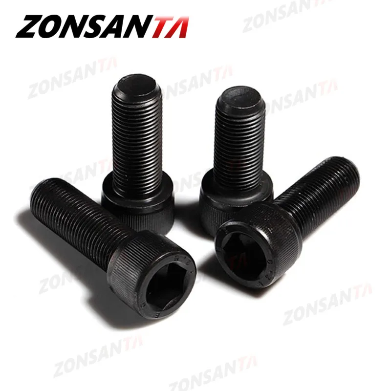 ZONSANTA-M2 M3 M4 M5 M6 M8 육각 알렌 소켓 캡 헤드 나사, 검정색 등급 12.9 미터법 Diy 나사, 가구 볼트, 가구 선박 자동차