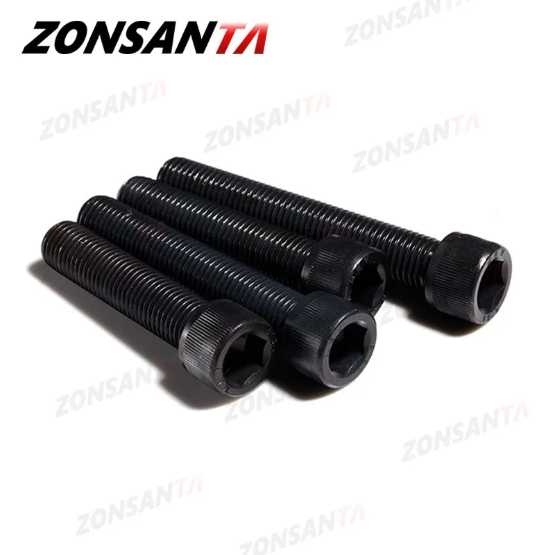 ZONSANTA-M2 M3 M4 M5 M6 M8 육각 알렌 소켓 캡 헤드 나사, 검정색 등급 12.9 미터법 Diy 나사, 가구 볼트, 가구 선박 자동차